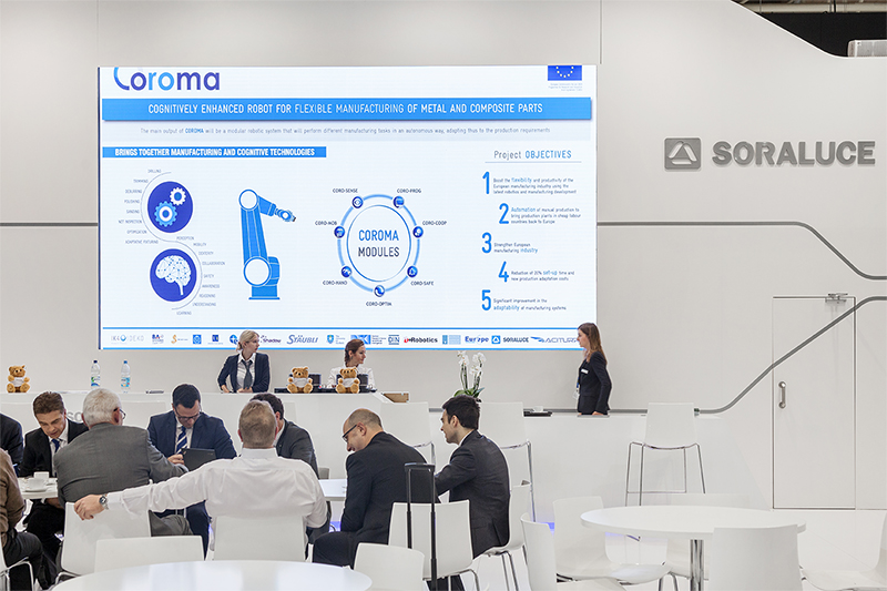 COROMA presented in the EMO 2017 by our partners in the stand of SORALUCE.